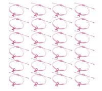 YPBEW Pulseras de concienciación sobre el cáncer de mama tejidas a mano, pulsera cómoda y sostenible para mujeres, portátil, para eventos de caridad, One Size, como se describe, como se describe
