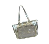 YPBEW Rough Bag - Bolso de mano para mujer, gran capacidad, inmune al agua, simple, diario, rudimentos, encantador, divertido bolso de estafa, Silver