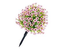 YPBEW Violetas artificiales brillantes, eucaliptos, flores, centros de mesa resistentes a las alergias para decoración del hogar