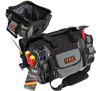 YPC Craftsman - Bolsa de herramientas XXL, gris-negro, 42x30x25cm, 20 kg de capacidad de carga