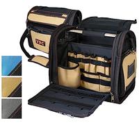 YPC Foreman - Bolsa de herramientas XL, negro arena, 37x36x27cm, 20 kg de capacidad de carga