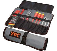 YPC VarioRoll L - 45 x 32 cm, 10 compartimentos y 4 asas de sujeción, bolsa de herramientas enrollable, bolsa para cuchillos, bolsa de herramientas, rollo de herramientas, destornillador y bolsa vacía