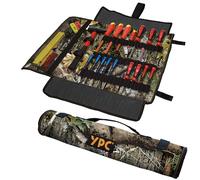 YPC VarioRoll XXL - 62 x 44 cm, 60 correas de sujeción y bolsa de malla, bolsa de herramientas enrollable, bolsa para cuchillos, bolsa para herramientas, rollo de herramientas, destornillador y bolsa