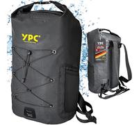 YPC Wayfarer - Mochila Outdoor impermeable XL, 25L, Rolltop, 55x30x20 cm, negra
