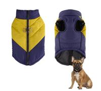 YPDOPORA Abrigos Impermeables para Perros Pequeños, Chaqueta Gruesa Y Cálida Reflectante para Perros, Abrigo Cálido De Invierno para Perros, Abrigo Cálido para Mascotas para Clima Frío,Amarillo,XL