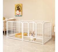 YPDOPORA Alambre De Acero Encriptado para Cerca para Perros, Resistente Y Duradero, Instalación Simple Y No Es Fácil De Oxidar Ni Pintar, Puede Cambiar La Forma A Voluntad,Blanca,L
