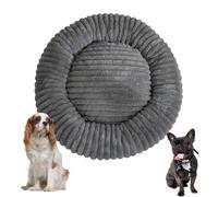 YPDOPORA Cama Ortopédica De Espuma para Perros, Camas para Perros Medianos Redondas, Funda Impermeable Y Lavable con Base Antideslizante para Perros Pequeños, Medianos Y Gatos,Negro,2XS