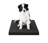 YPDOPORA Cama Ortopédica para Perros De Tamaño Mediano, Cama De Espuma Tipo Jaula De Huevos para Perros, Almohadilla para Jaula para Perros con Funda Impermeable Y Lavable.,Negro,M