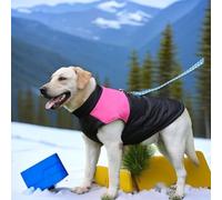 YPDOPORA Chaleco De Nieve Suave para Perros Pequeños para Invierno, Abrigos para Perros Grandes De Invierno Impermeables, Abrigo De Invierno para Perros con Anillo En D,Rosado,M