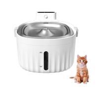 YPDOPORA Dispensador De Agua Inteligente para Mascotas, Fuente De Acero Inoxidable para Gatos con Funcionamiento Inteligente, Modo De Doble Salida Y Suspensión Silenciosa Sin Interrupciones