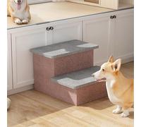 YPDOPORA Escaleras para Mascotas, Escaleras De Madera para Perros Y Gatos Pequeños, Rampa Antideslizante De Varios Niveles para Mascotas De Interior Multifunción,B,S