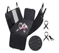 YPDOPORA Extensor De Asiento Trasero para Perros, Funda De Asiento Trasero para Perros, Impermeable, con Ventana De Malla Y Bolsillo De Almacenamiento, Hamaca para Perros para Automóviles