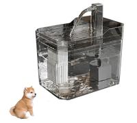 YPDOPORA Fuente De Agua para Gatos, Fuente De Agua para Mascotas De 1,5 L, Bebedero Inteligente para Gatos, Bebedero Automático De Agua Circulante De Gran Capacidad Y Silencioso,Clear