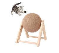 YPDOPORA Juguetes para Gatos, Juguete Rascador para Gatos con Bola De Sisal, Juguete De Madera para Rascar Gatos con Pelota, Juguete Interactivo para Gatos Grandes De Interior para Moler Garras,F