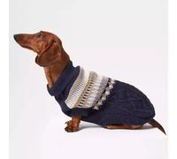 YPDOPORA Suéter para Perro Salchicha, Jersey De Punto De Cuello Alto, Jersey para Gato para Clima Frío, Ropa De Invierno Gruesa Y Cálida para Perros Pequeños Y Medianos,Azul,S