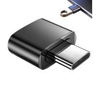 Ype C Converter, portátil multifunción Ligero, Accesorio Compacto de Viaje con Buena disipación de Calor, Alta Velocidad para teléfonos, tabletas, portátiles, Negro,