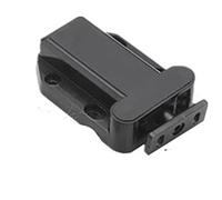 YPEZASDLW Pestillo deslizante, cerradura de pestillo, cerradura de puerta corredera, doble bola de bola atrapa topes de puerta, armario, armario, polea, muelle ranurado, hardware (gris)