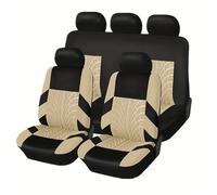 YPFYBHD Juego de Fundas para Asientos de Coche, Compatible con Jeep Liberty 2008-2022, Protector Completo de Asientos, Interiores (5 Asientos),3-Beige