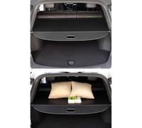 YPGHBHD Coche Maletero Cubierta De Carga RetráCtil, Compatible con Honda Fit Jazz 2002-2007, Negro Trasero Estante Paquetes Privacidad Cargo Cubierta