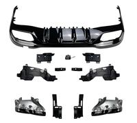 YPGHBHD Difusor Trasero Puntas de Escape Kit Tuning Exterior vehículo, Compatible con Mercedes-Benz C-Class W206 C200 C260 C300 C43 C63 AMG,C43 Black