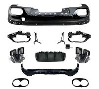 YPGHBHD Difusor Trasero Puntas de Escape Kit Tuning Exterior vehículo, Compatible con Mercedes-Benz GLB X247 GLB180 200 2019+, GLB45 Black