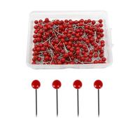 Yphzmtz 300 alfileres versátiles con cabeza de mapa, mini chinchetas, redondas, para tablón de anuncios, placa de corcho, mapas, fotos, manualidades, color rojo, 0,4 x 1,5 cm
