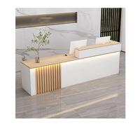 YPIOUREN Archivador Moderno, Mostrador De Caja En Forma De L, Mostrador De Recepción De Madera, Mostrador De Recepción, Mostrador De Recepción Moderno, For Oficina, Salón De Belleza(Maple,LEFT_120CM/4