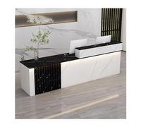 YPIOUREN Archivador Moderno, Mostrador De Caja En Forma De L, Mostrador De Recepción De Madera, Mostrador De Recepción, Mostrador De Recepción Moderno, For Oficina, Salón De Belleza(Black,LEFT_100CM/3