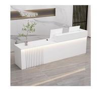 YPIOUREN Archivador Moderno, Mostrador De Caja En Forma De L, Mostrador De Recepción De Madera, Mostrador De Recepción, Mostrador De Recepción Moderno, For Oficina, Salón De Belleza(White,LEFT_120CM/4