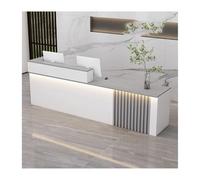 YPIOUREN Archivador Moderno, Mostrador De Caja En Forma De L, Mostrador De Recepción De Madera, Mostrador De Recepción, Mostrador De Recepción Moderno, For Oficina, Salón De Belleza(Gray,RIGHT_100CM/3