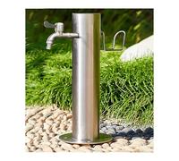 YPIOUREN Columna De Agua, Soporte For Grifo Exterior De Acero Inoxidable, Columna De Agua Vertical Cilíndrica De Acero Inoxidable 304 For Jardín, For Riego Y Riego.(86 * 10.5cm/33.8 * 4.1in,A)