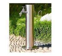 YPIOUREN Columna De Agua, Soporte For Grifo Exterior De Acero Inoxidable, Columna De Agua Vertical Cilíndrica De Acero Inoxidable 304 For Jardín, For Riego Y Riego.(86 * 10.5cm/33.8 * 4.1in,E)