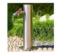 YPIOUREN Columna De Agua, Soporte For Grifo Exterior De Acero Inoxidable, Columna De Agua Vertical Cilíndrica De Acero Inoxidable 304 For Jardín, For Riego Y Riego.(86 * 5cm/33.8 * 1.9in,C)