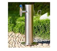 YPIOUREN Columna De Agua, Soporte For Grifo Exterior De Acero Inoxidable, Columna De Agua Vertical Cilíndrica De Acero Inoxidable 304 For Jardín, For Riego Y Riego.(86 * 5cm/33.8 * 1.9in,D)