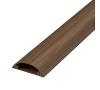 YPIOUREN Cubrecables de PVC para Suelos, Protector de Cables Autoadhesivo, Canaleta para Cables de Suelo, Protector con Cavidad Interna(Golden Oak,4.7x1.5cm/1.8x0.6in)