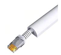YPIOUREN Cubrecables de Suelo, Canaleta Flexible de PVC para Cables, Ocultacables de Pared, Protector de Suelo Ignífugo para Hogar Y Oficina(White,24x18mm/0.94x0.71in)