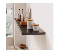 YPIOUREN Estantes De Pared Rústicos De Madera, Estantes For Pared, Estantes Flotantes, Lejas De Madera para Pared, For Baño, Dormitorio, Sala De Estar, Cocina, Oficina(Black,80 * 20cm/31.4 * 7.8in)