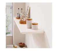 YPIOUREN Estantes De Pared Rústicos De Madera, Estantes For Pared, Estantes Flotantes, Lejas De Madera para Pared, For Baño, Dormitorio, Sala De Estar, Cocina, Oficina(White,40 * 20cm/15.7 * 7.8in)