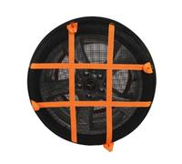 YPIOUREN Fundas Ruedas Coche Nieve, dos Cadenas Nieve de Tela para Coche | Diseño de Advertencia Reflectante, Funcionamiento Sin Ruido, Compatible con Neumáticos, Fácil de Instalar(215/80R16)