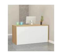 YPIOUREN Mostrador De Recepción Moderno, Mostrador De Recepción De Recepción, Mostrador De Recepción con Mostrador con Almacenamiento, For Empresas, Mostradores De Caja(Wood,100cm/39.4in)