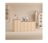 YPIOUREN Mostrador De Recepción Pequeño For Espacios Reducidos, Mostrador De Recepción, Mostrador De Transacciones Moderno Y Multifuncional, For Almacén, Oficina, Salón De Belleza.(Almond Wood,80cm/31