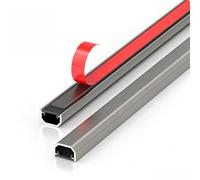 YPIOUREN Ocultacables de Pared, Ocultacables de Aleación de Aluminio, Ocultacables de Suelo, Cubrecables de Piso, para Sala de Estar Y Oficina(Gray,29.5X13.8mm/1.2 X 0.5in)