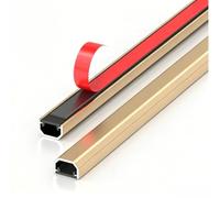 YPIOUREN Ocultacables de Pared, Ocultacables de Aleación de Aluminio, Ocultacables de Suelo, Cubrecables de Piso, para Sala de Estar Y Oficina(Brass,29.5X13.8mm/1.2 X 0.5in)
