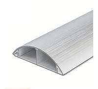 YPIOUREN Protector de Cables para Suelo de Aleación de Aluminio, Canaleta Cubrecables Autoadhesiva para Oficina, Hogar Y Espacios Públicos(No.10)