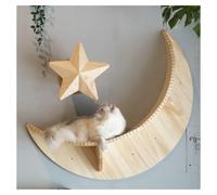 YPIOUREN Torre Gatos, Estantes de Pared for Gatoss Y Perchas for Pared, Estantes de Pared Moon Cats, Torre for Escalar Gatos(Moon Jump (Large)+Star Jump)