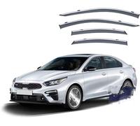 YPJHMXQXQ Coche Deflectores para KIA Forte Sedan MK3-BD 2019+, Viento Aire Deflector Viseras Delantera Trasera Protector de Humo