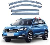 YPJHMXQXQ Coche Deflectores para SKO-DA KAMIQ 2018+, Viento Aire Deflector Viseras Delantera Trasera Protector de Humo