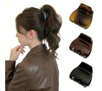 Ypkia 3 pinzas para el pelo pequeñas mate para mujer, 4 cm, fuertes, antideslizantes, para mujeres, niñas, pelo grueso y fino