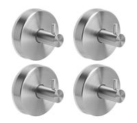 YPLANGENT Ganchos con Ventosa para Colgar 4 Unidades en Acero 304 - Gancho Ventosa Extra Fuerte, Colgador Toalla Baño Adhesivo, Colgador Trapos Cocina, Toallero Tipo Roha Home