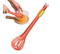 Yplkm Batidor Manual de Mano | 2 en 1 Pinza para Mezcladora de Cocina - Batidor Mezclador Doméstico | para Hornear, Cocina, Cocinar, Restaurante, Barbacoa, Panqueques, Café, Leche, Huevos, Fideos,